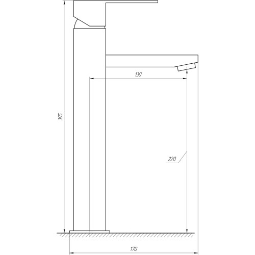Смеситель для умывальника Globus Lux Sicilia SBQ-201-BB 9694900304195764 - 000021170 - 2