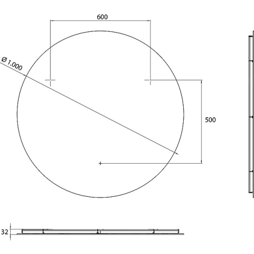 Дзеркало з підсвіткою EMCO Pure з матовою обробкою 441111010 - 4