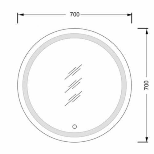 Дзеркало Мойдодир Sunny 70x70 - 2