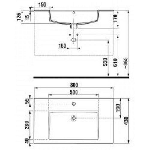 Тумба с раковиной Jika Cube H4537621763001 - 2