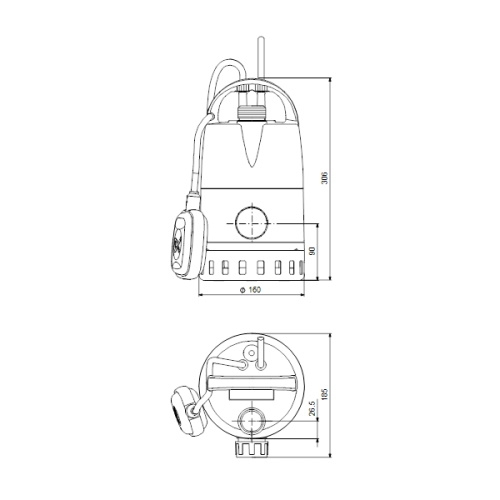 Дренажний насос Grundfos Unilift CC9 - A1 - 3