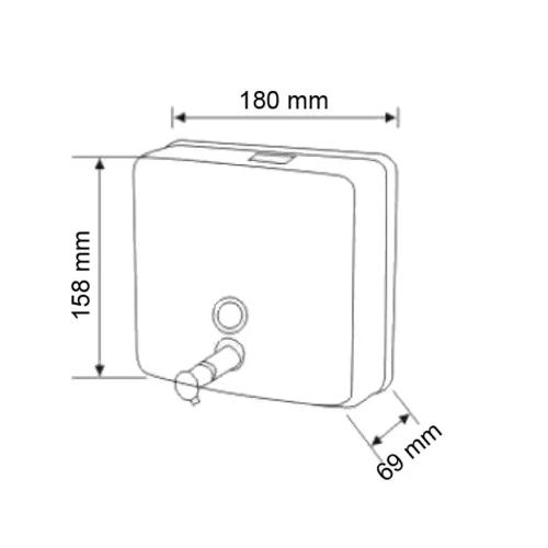 Дозатор рідкого мила Hotec 13.115 Stainless Steel 9694900304195137 - 2