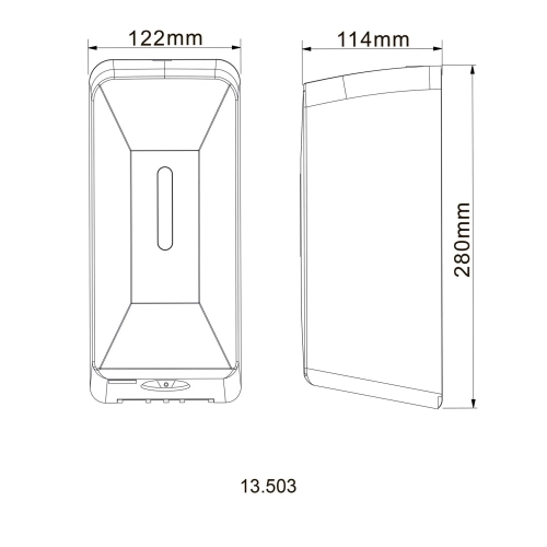 Дозатор сенсорний для антисептика Hotec 13.503 ABS White 9694900304195138 - 2