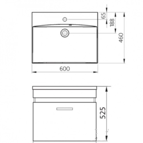 Тумба с умывальником Norway Avalon New M100060G - 2