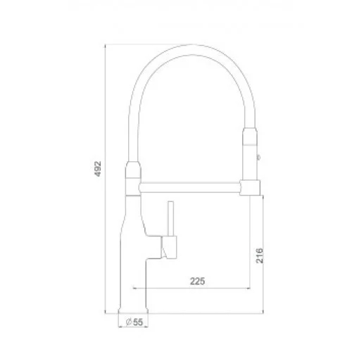 Смеситель для кухни Gappo G4398-55 - 2