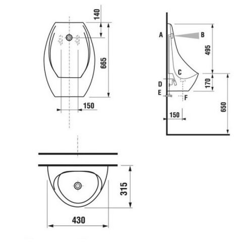 Писсуар Jioka Domino H8411010004881 - 2