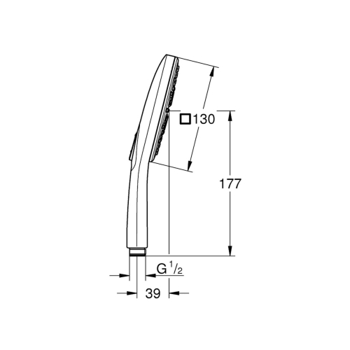 Душова лійка Grohe Rainshower Smartactive Cube 130 26550000 - 2