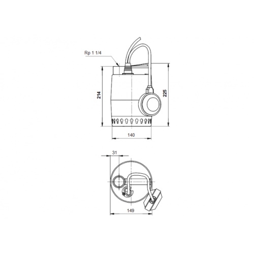 Дренажний насос Grundfos Unilift KP-150 A1 - 4