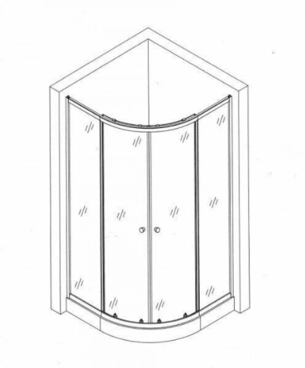 Душевая кабина Bravo Wisla 90N 9694900304190154 - 2