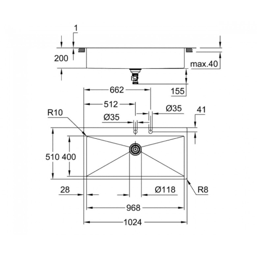 Кухонна мийка Grohe K-Series K 800 31586SD1 - 2