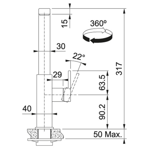 Смеситель для кухни Franke Mythos Swivel 115.0547.852 - 4