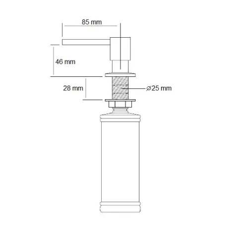 Дозатор для мыла Fabiano FAS-D 41 Chrome 8241.401.0046 - 2