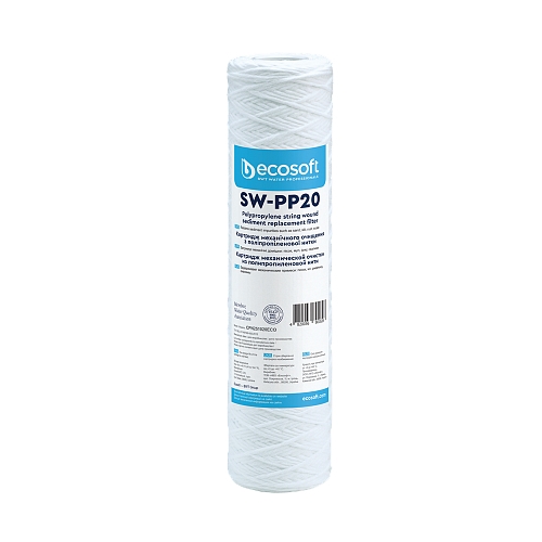 Картридж Ecosoft 2,5"x10" 20 мкм из полипропиленовой нити CPN251020ECO - 1