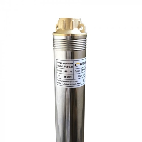 Насос глубинный центробежный Optima 2.5SDm1.5/18 0.25 кВт 9694900304190453 - 2