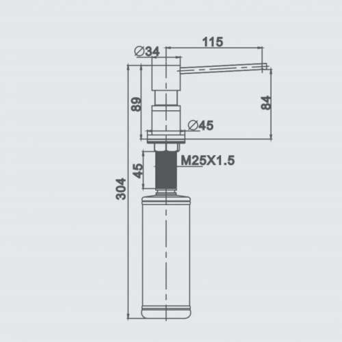 Дозатор для рідкого мила Gappo G402-5 - 2