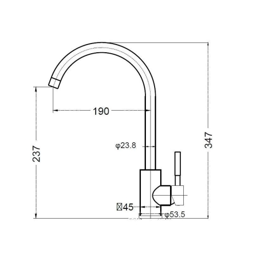 Смеситель для кухни Mixxen Basis SLIN0447 - 2