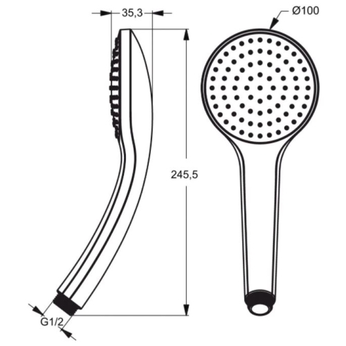 Душова лійка Ideal Standard IdealRain B9402AA - 2