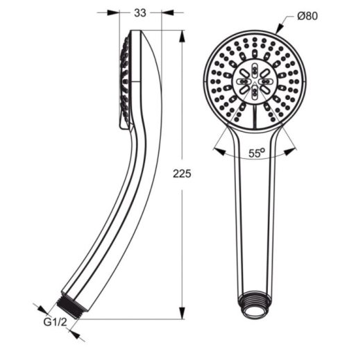 Душова лійка Ideal Standard IdealRain B9401AA - 2