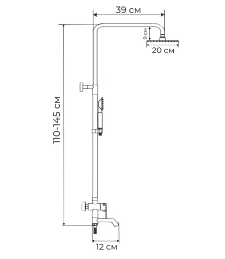 Душова система MIXXUS SUS-009-J SS0021 - 2