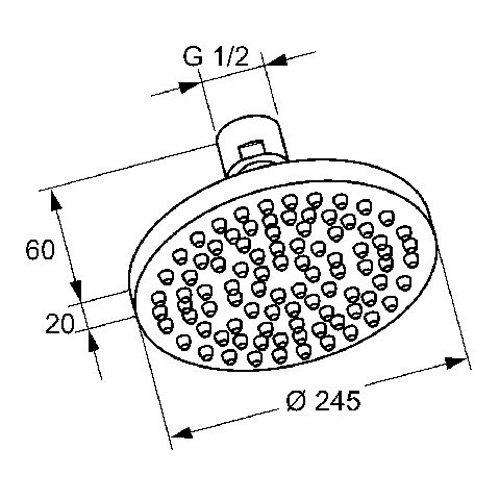 Верхний душ KLUDI A-QA ECO 6652105-00 - 2