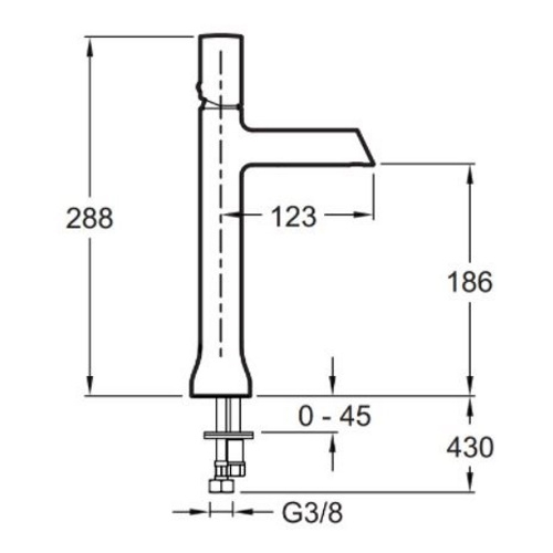 Смеситель для умывальника Jacob Delafon Toobi E8960-CP - 2