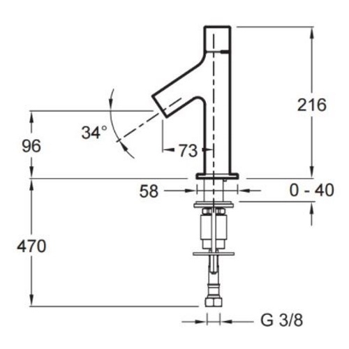 Смеситель для умывальника Jacob Delafon Talan E10378RU-CP - 2