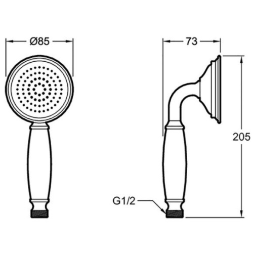 Душова лійка Jacob Delafon Louise E24366-CP - 2