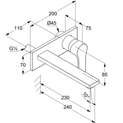Змішувач для умивальника Kludi Zenta Sl 482480565 - 2