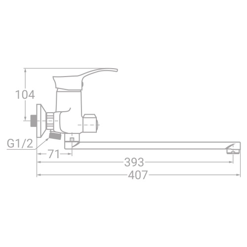 Смеситель для ванны Tau SM-2C244C - 3