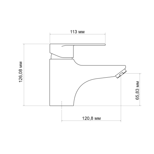 Смеситель для раковины Lidz Tani 001F1 Chrome (LDTAN001F1CRM44957) - 2