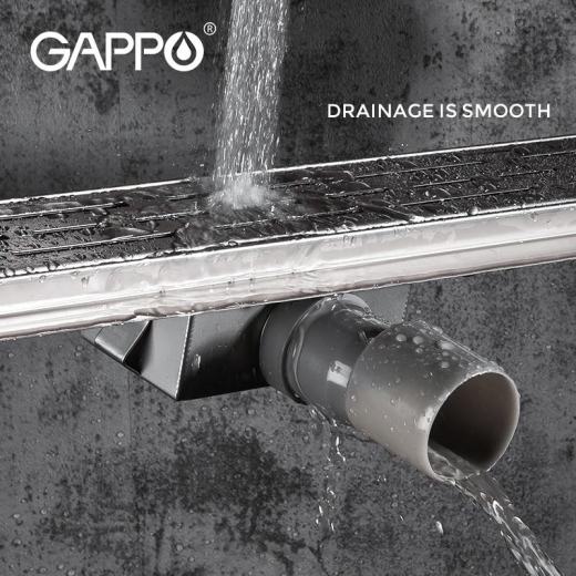 Трап для душу GAPPO 1000x70 мм, нержавіюча сталь G810007-1 - 2