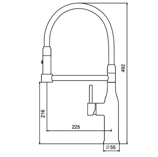 Кухонный смеситель KOER KI-70005-07 (KR3389) - 9