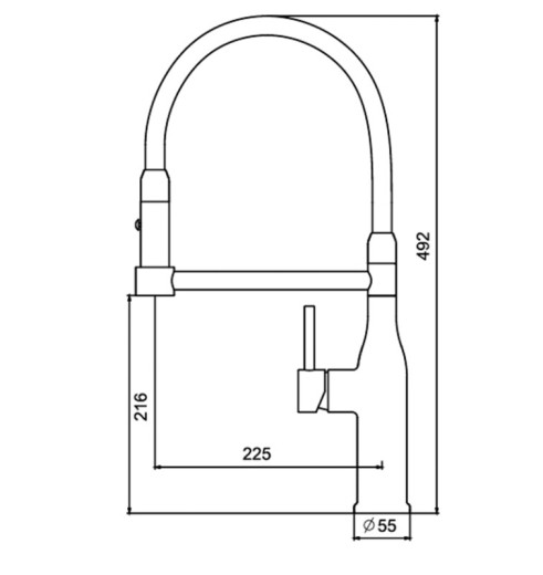 Кухонный смеситель KOER KI-70005-02 (KR3388) - 9