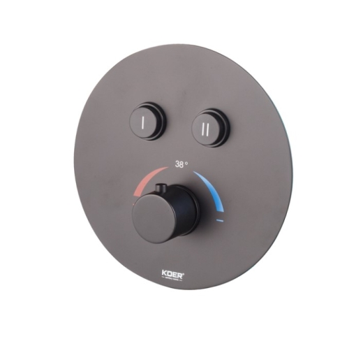 Вбудована душова система з термостатом Koer KB-67012-05 чорний (KR4729) - 4