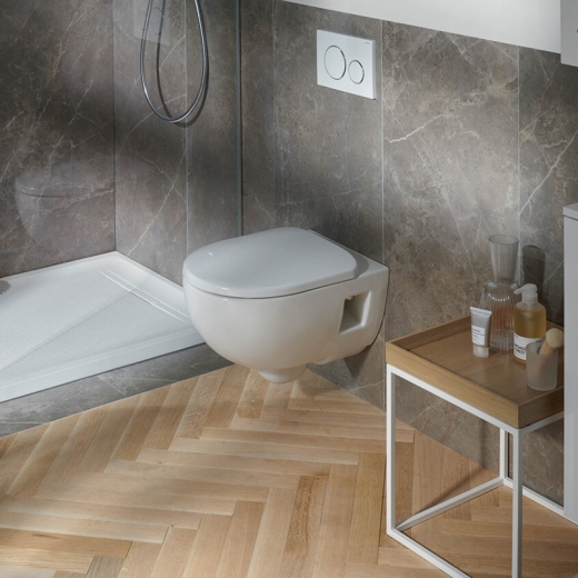 Унітаз підвісний безободковий, Rimfree, без кришки Geberit Selnova Premium, білий (501.545.01.1) - 2