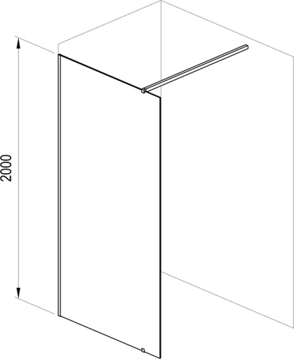 Душовий куточок Ravak Walk-In Wall- 110 v.200 TRANSPARENT GW9WD0C00Z1 - 2