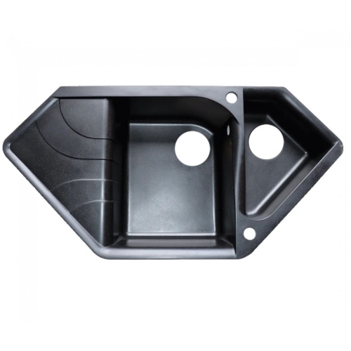 Кухонна мийка Borgio 1000х500 TRZ-1000X500 BLACK - 1