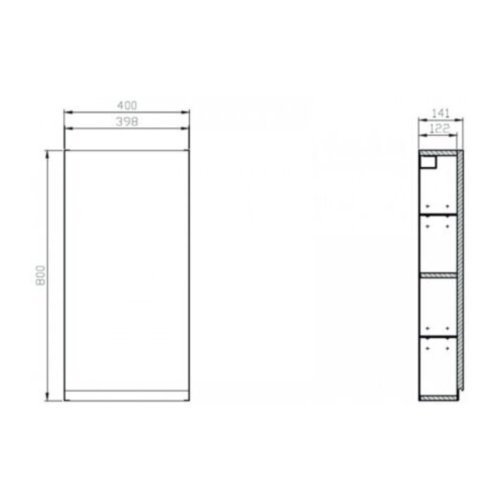 Дзеркальна шафа Cersanit Moduo 40 S590-030 - 3