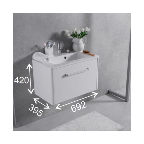 Тумба Fancy Marble FIJI 70 з умивальником Annabelle, Fiji 70 + 4007101 - 2
