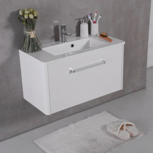 Тумба Fancy Marble FIJI 80 з умивальником Annabelle, Fiji 80 + 4008101 - 1