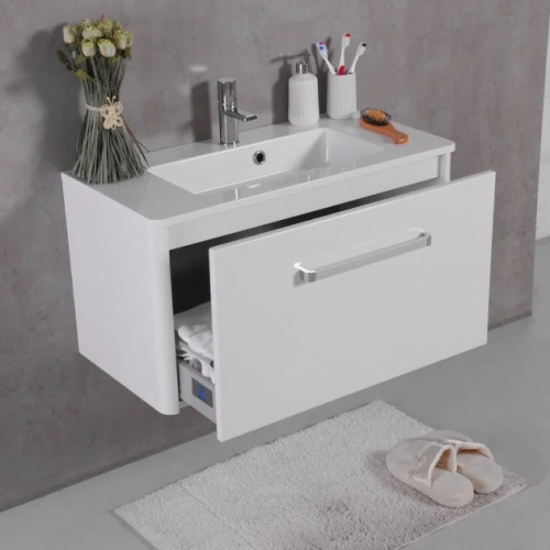 Тумба Fancy Marble FIJI 80 з умивальником Annabelle, Fiji 80 + 4008101 - 3