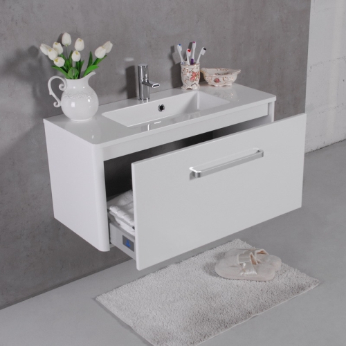 Тумба Fancy Marble FIJI 90 з умивальником Annabelle, Fiji 90 + 4009101 - 3