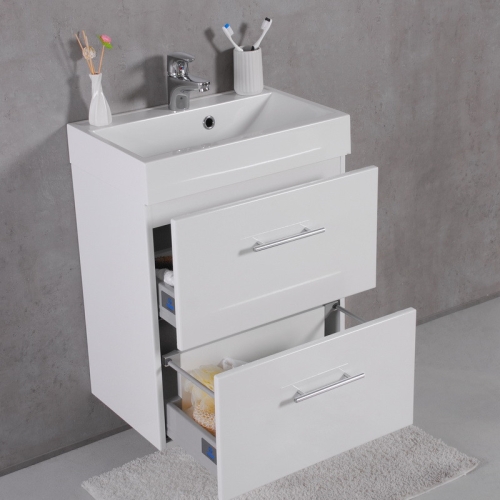 Тумба Fancy Marble Crete 55 з умивальником UM-550, ШН-22М + 1005101 - 3