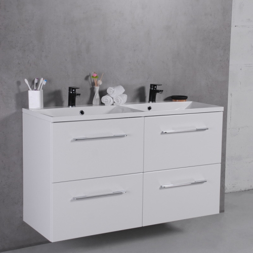 Тумба Fancy Marble Cuba 120 з умивальником Amelia 1200D, Cuba 120 (ШН-Am1200D + 0712201)-2 - 1