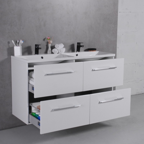 Тумба Fancy Marble Cuba 120 з умивальником Amelia 1200D, Cuba 120 (ШН-Am1200D + 0712201)-2 - 2