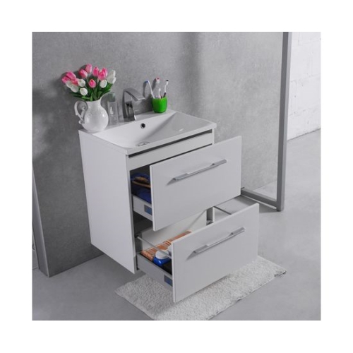 Тумба Fancy Marble Santorini 60 с умывальником Amelia 600C, ШН-Ам600 + 0706101 - 3