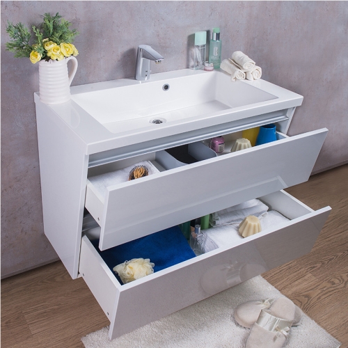 Тумба Fancy Marble Cyprus 80 з умивальником Peggy 850C, ШН-Peggy 850C + 3608101 - 3