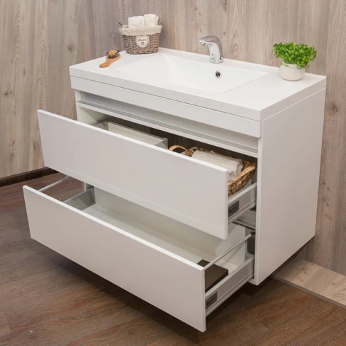 Тумба Fancy Marble Borneo 1000 с умывальником Lucia 1000, Borneo 1000 + 1310101 - 3