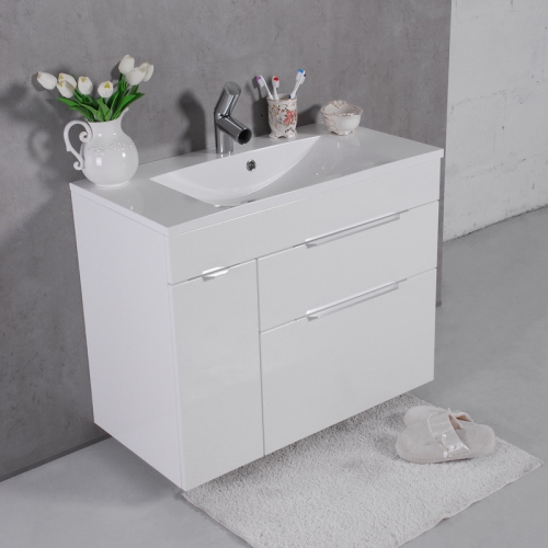 Тумба Fancy Marble Bermuda 2 с умывальником Amelia 900, Bermuda 2  (Bermuda 2 +  0709101) - 1