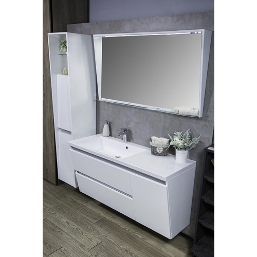 Дзеркальна шафа Fancy Marble з діодним підсвічуванням ШЗ-Cyprus 1250 - 3